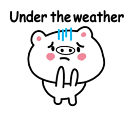 Pig of the poor physical condition sticker #3828567