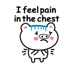 Pig of the poor physical condition sticker #3828579