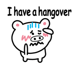 Pig of the poor physical condition sticker #3828594