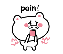 Pig of the poor physical condition sticker #3828597