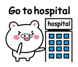 Pig of the poor physical condition sticker #3828602