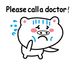 Pig of the poor physical condition sticker #3828604