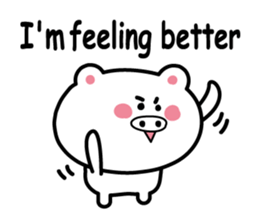 Pig of the poor physical condition sticker #3828606