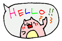 a balloon hamster sticker #3828648