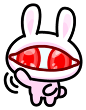 Double Pupils Rabbit sticker #3828688