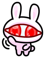 Double Pupils Rabbit sticker #3828688