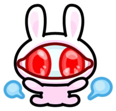Double Pupils Rabbit sticker #3828689