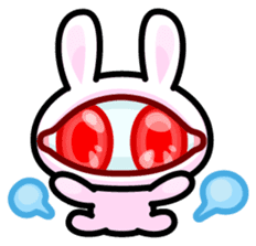 Double Pupils Rabbit sticker #3828689