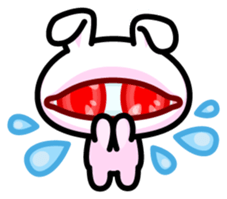 Double Pupils Rabbit sticker #3828690