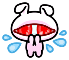 Double Pupils Rabbit sticker #3828690