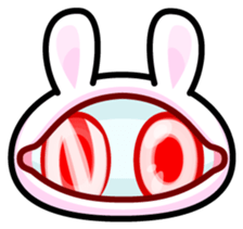 Double Pupils Rabbit sticker #3828693