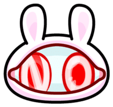 Double Pupils Rabbit sticker #3828693