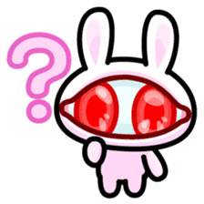 Double Pupils Rabbit sticker #3828694