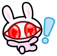 Double Pupils Rabbit sticker #3828695