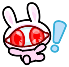 Double Pupils Rabbit sticker #3828695