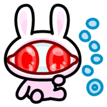Double Pupils Rabbit sticker #3828696