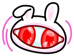Double Pupils Rabbit sticker #3828697