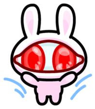 Double Pupils Rabbit sticker #3828698