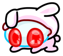 Double Pupils Rabbit sticker #3828703