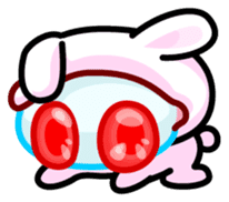Double Pupils Rabbit sticker #3828703