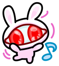 Double Pupils Rabbit sticker #3828705