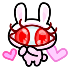 Double Pupils Rabbit sticker #3828707