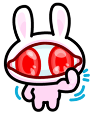 Double Pupils Rabbit sticker #3828712