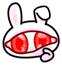 Double Pupils Rabbit sticker #3828715