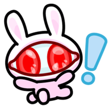 Double Pupils Rabbit sticker #3828720