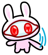 Double Pupils Rabbit sticker #3828721