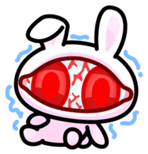 Double Pupils Rabbit sticker #3828724