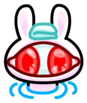 Double Pupils Rabbit sticker #3828725