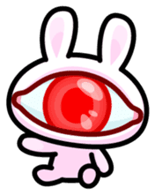 Double Pupils Rabbit sticker #3828726