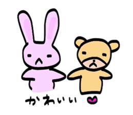 usagi to kuma usa Ver. sticker #3829206
