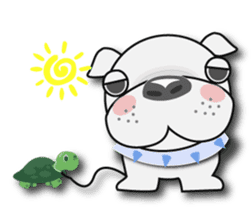 English Bulldog Dog Days sticker #3829505