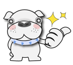 English Bulldog Dog Days sticker #3829520