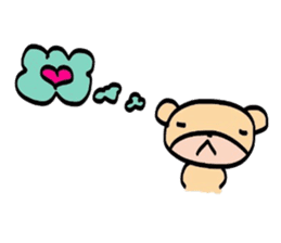 usagi to kuma kumaVer. sticker #3829715
