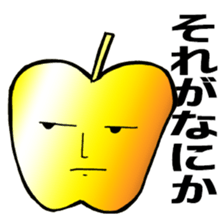 Golden apple sticker #3829814
