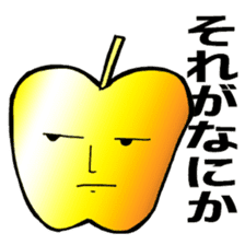 Golden apple sticker #3829814