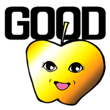 Golden apple sticker #3829833