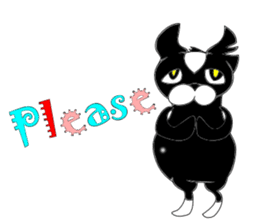 Black cat Spee Sticker sticker #3830092