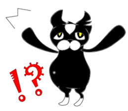 Black cat Spee Sticker sticker #3830098
