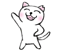 Shiro chan of Stray cat sticker #3830247