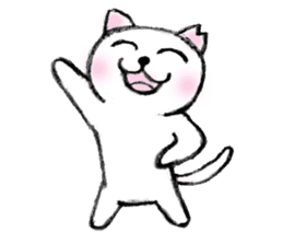 Shiro chan of Stray cat sticker #3830247