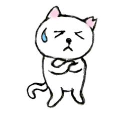 Shiro chan of Stray cat sticker #3830249