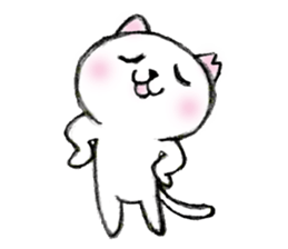 Shiro chan of Stray cat sticker #3830251