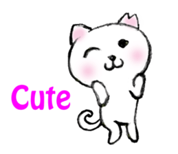 Shiro chan of Stray cat sticker #3830254