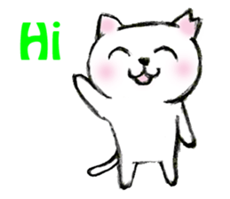 Shiro chan of Stray cat sticker #3830259