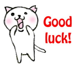 Shiro chan of Stray cat sticker #3830261