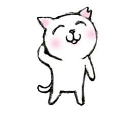 Shiro chan of Stray cat sticker #3830262